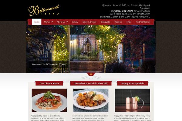 The Restaurant theme site design template sample