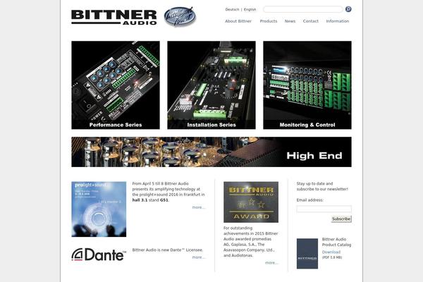 bittner-audio.com site used Bittner