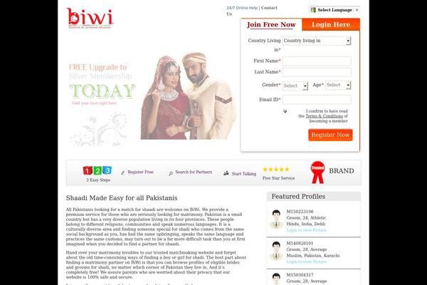 biwi.pk site used Biwi