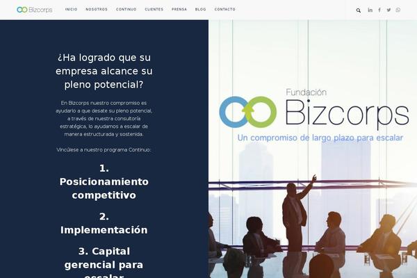 bizcorps.org site used Pillar