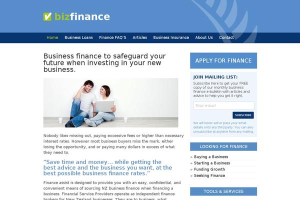 bizfinance.co.nz site used Biz