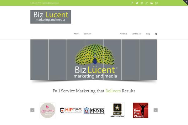Avada theme site design template sample