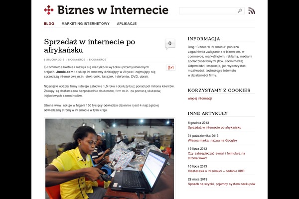 biznes-w-internecie.pl site used Neve