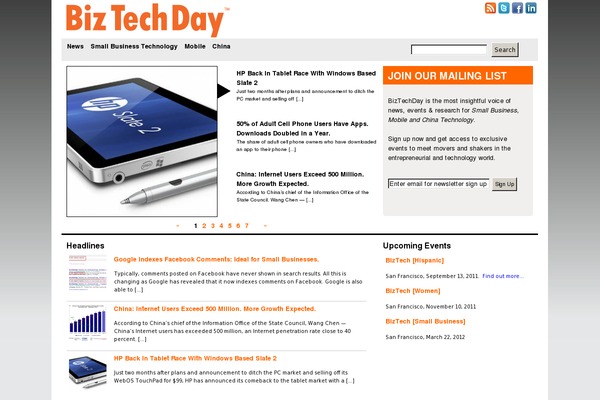 biztechday.com site used Biztech