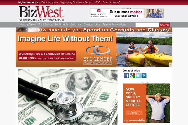 bizwest.com site used Bizwest-2021-theme