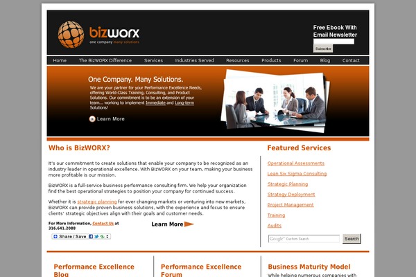 bizworx.org site used Bizworx