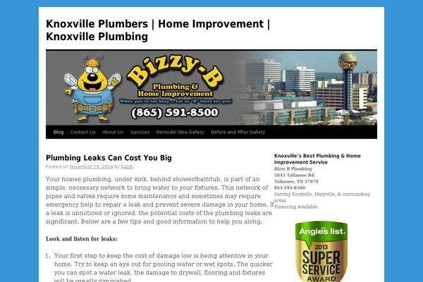 Twenty Ten theme site design template sample