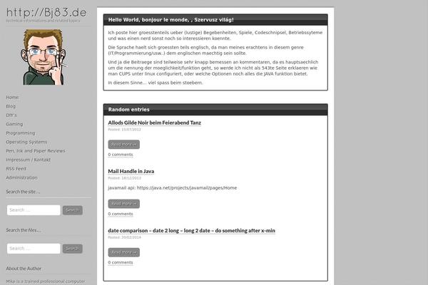 Carton theme site design template sample