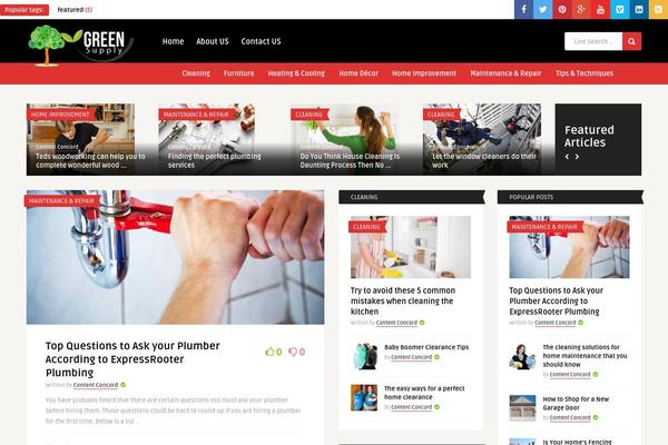 Frog-wp theme site design template sample
