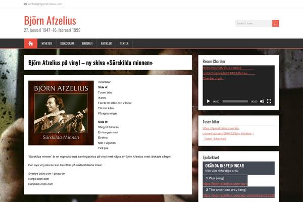SongWriter theme site design template sample