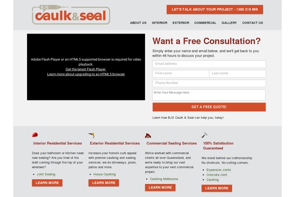 bjscaulkseal.com.au site used Localthemegen