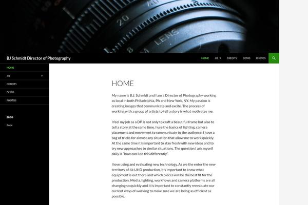 Twenty Fourteen theme site design template sample