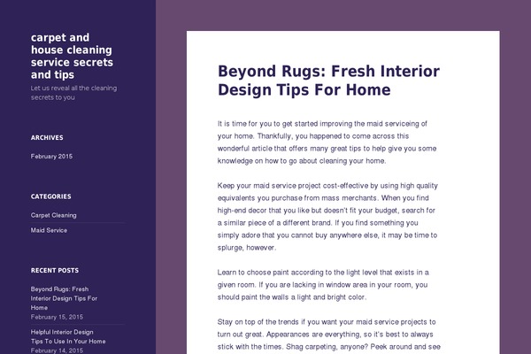 WordPress website example screenshot