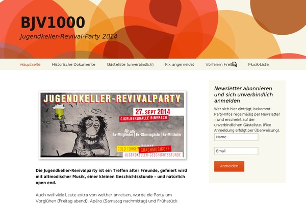 Twenty Thirteen theme site design template sample