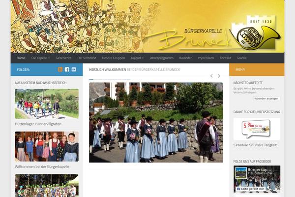 Hueman theme site design template sample