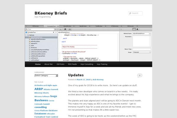 WordPress website example screenshot