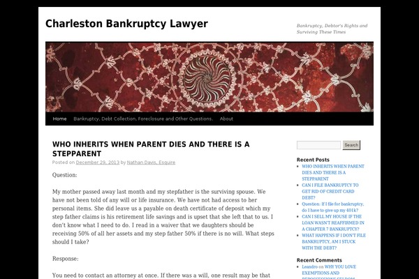 WordPress website example screenshot