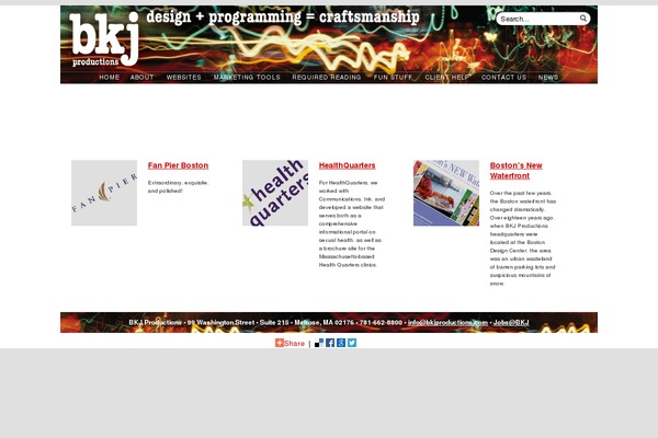 WordPress website example screenshot