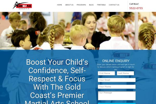 blackbeltplus.com.au site used Rise-child