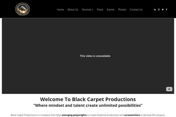 blackcarpetproductions.net site used Ps-thememaker