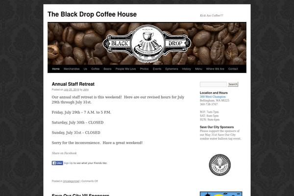 blackdropcoffeehouse.com site used Blackdrop