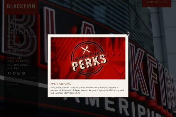 Site using Blackfinn-popup plugin