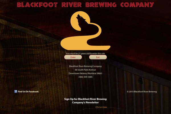 blackfootriverbrewing.com site used Blackfoot