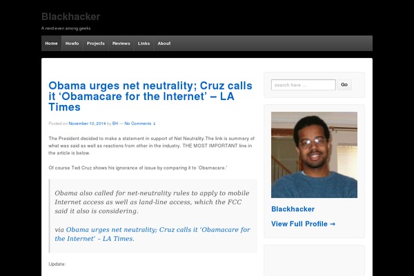 blackhacker.net site used Responsive