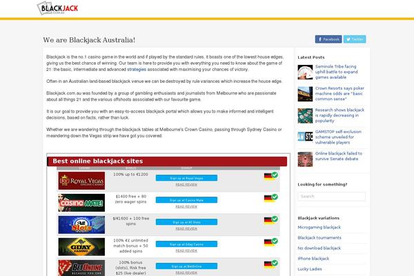 blackjack.com.au site used Augamblingv2