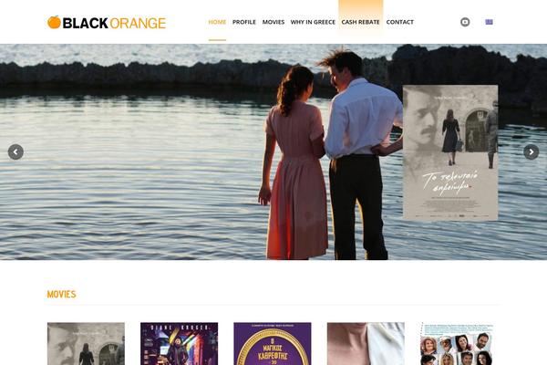 Blackorange theme site design template sample