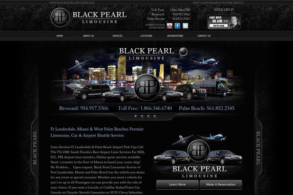 Black Pearl theme site design template sample