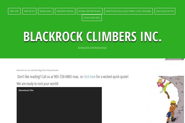 blackrockclimbers.com site used Zerif Pro