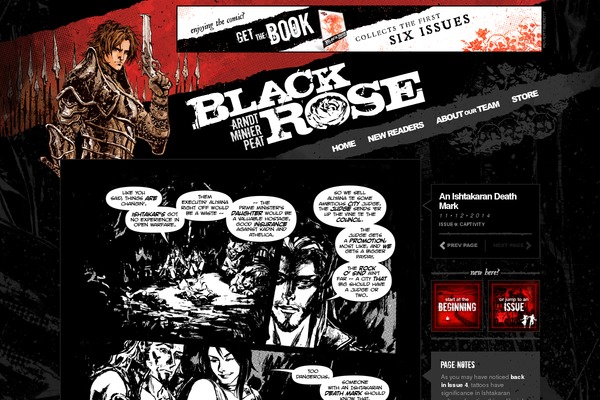 blackrosecomic.com site used Comicpress-blackrose