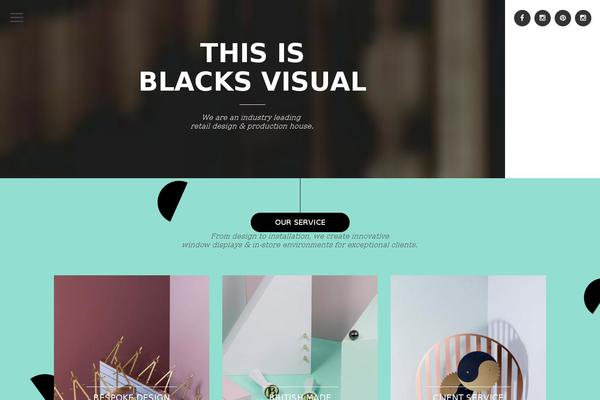 Black theme site design template sample