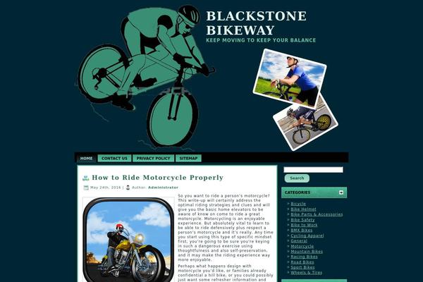 blackstonebikeway.org site used Cycling