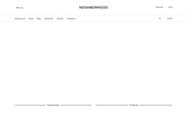 Neighborhood theme site design template sample