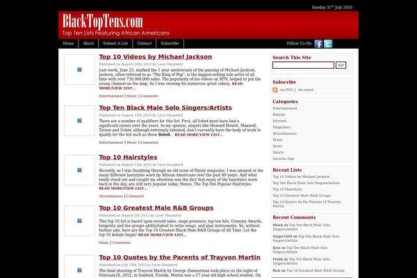 WordPress website example screenshot
