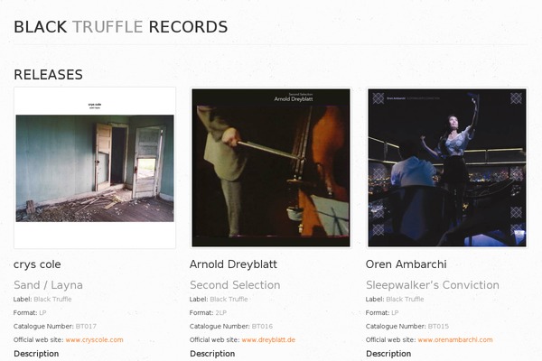 blacktrufflerecords.com site used Blacktrufflerecords