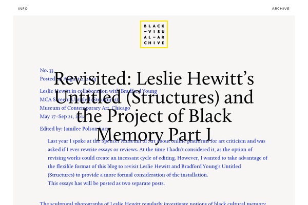 blackvisualarchive.com site used Bva-bespoke