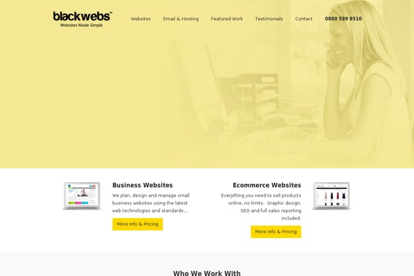 blackwebs theme websites examples