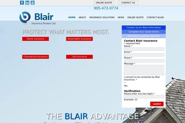 blairinsurance.ca site used Altmedia
