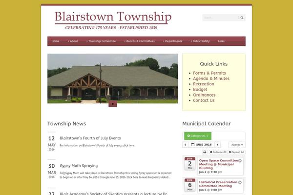 WordPress website example screenshot