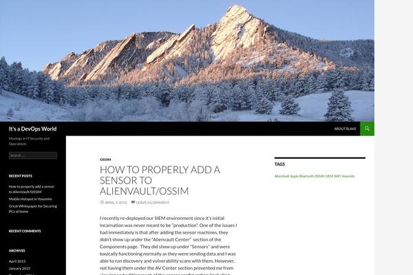 Twenty Fourteen theme site design template sample