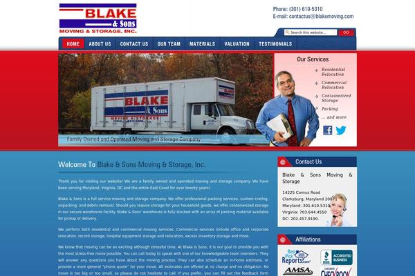 blakemoving.com site used Blake