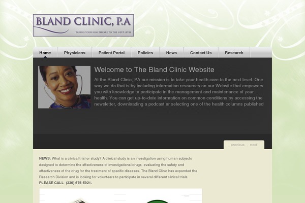 blandclinicpa.com site used Md-framework