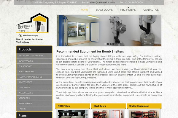 blastdoorsandnbcfilters.com site used Blastdoorsandnbcfilters