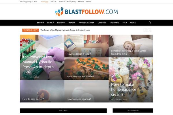 WordPress website example screenshot
