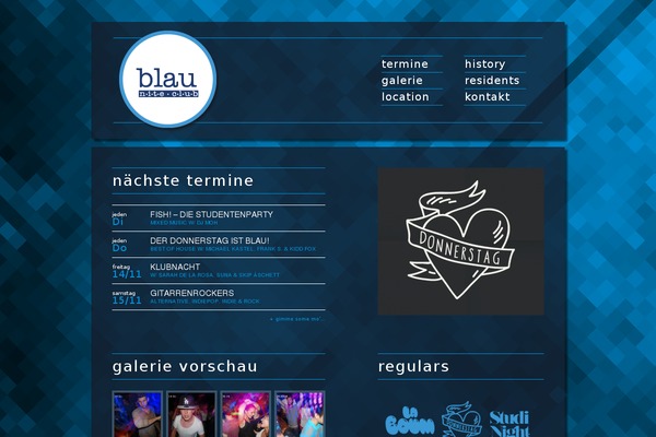 Blau theme site design template sample