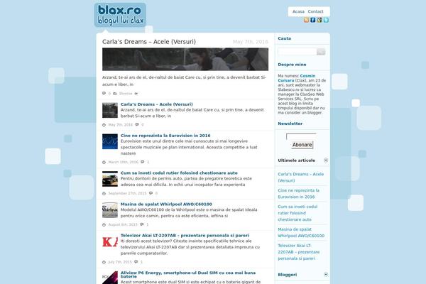 blax.ro site used Freshtweet