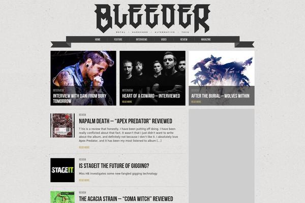 bleedermagazine.com site used Bleeder